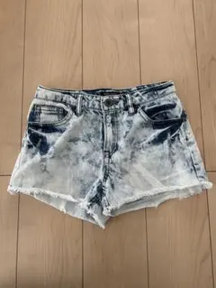 デニムショートパンツ ウエスト58cm ミニ丈