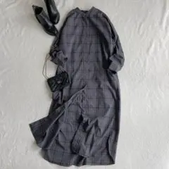 【訳あり】 アーバンリサーチドアーズ シャツ ロングワンピース チェック