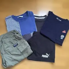 男の子150夏物セットTシャツ3枚ハーフパンツ2枚