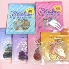 新品　amifa フレークシール　ぷっくりキャンディ　お菓子　セリア　立体シール