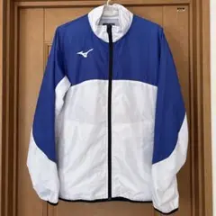 Mizuno ジップアップジャケット M 青白
