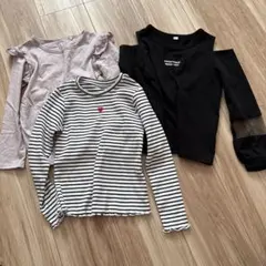 長袖カットソー 120サイズ 3枚セット