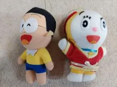 希少 ドラえもん のび太 ドラミ ぬいぐるみ マスコット 2個セット