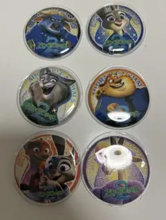ズートピア　缶バッジ6個セット