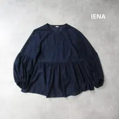 IENA / オーバーサイズ デザイン プルオーバー ブラウス シャツ ネイビー