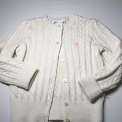 美品☆Ralph Lauren 24M アイボリー カーディガン