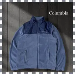 よ*ん様 2616/コロンビア ワンポイント刺繍ロゴ フリースジャケット M