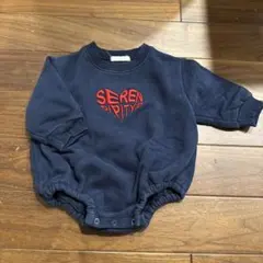 ネイビー スウェットロンパース SERENDIPITY