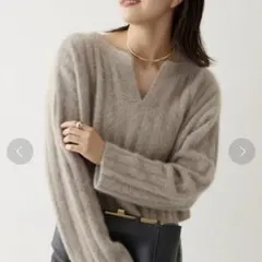 美品★定価¥23100 ガリャルダガランテ 23AW ウールワイドリブニット