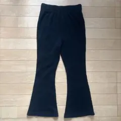 140サイズ 黒フレアパンツ