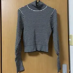 【⚠️2月中に売れなければ削除します】 grlストライプタートルネックニット