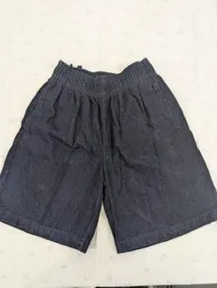 GU ダークブルー コットンショートパンツ