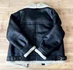 Ungrid フェイクムートンボアブルゾン ブラック Mサイズ