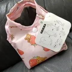 리락쿠마 에코 백 딸기 핑크