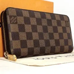 【超極美品】ルイヴィトン ダミエ ポルトフォイユ エミリー ルージュ 長財布 Louis Vuitton PORTEFEUILLE EMILIE(ルイヴィトン