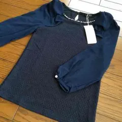 【INGNI新品】シフォントップス 紺