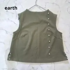 earth music&ecology パール付きノースリーブ カットソーのサムネイル
