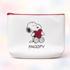 DHC スヌーピー ポーチ＆ミラーセット(ハート)