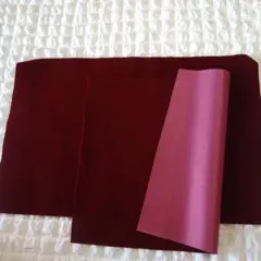 ハイミロン ワイン ハギレ3枚 20cm×30cm ニューハイベルソフト