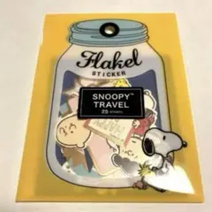 スヌーピー　フレークステッカー　トラベル