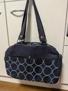 ミナペルホネン ハンドメイド 2wayボディバッグ タンバリンネイビー