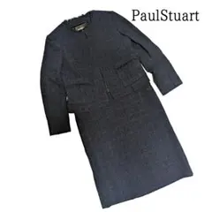 美品 Paulstuart ポールスチュアート ノーカラー ツイード スーツ 6