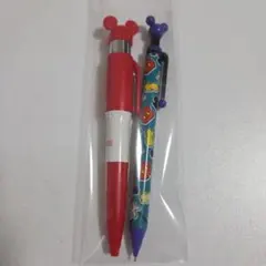 【希少】 ディズニー ミッキーマウス シャープペンシル ボールペン 平成レトロのサムネイル