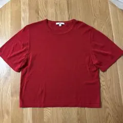 UNIQLO :C ボクシーニットT/ウォッシャブル レッド Lサイズのサムネイル