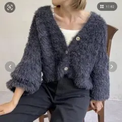 ふわモテあざと/フェザーショートカーディガン