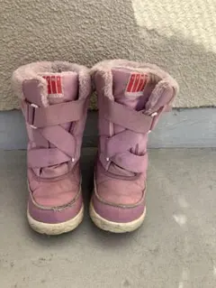 IFME イフミー ピンク スノーブーツ ファー付き 17cm