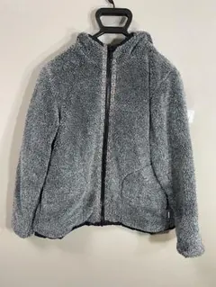 アルパインデザインフリース　ジャケット　グレー フード付き