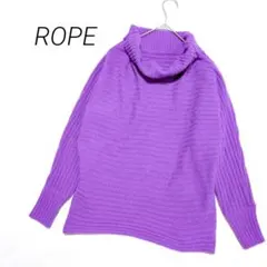 ロペ リブ編み タートルネック ニット セーター シンプル 38号