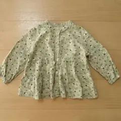 ☆セルフサービス☆花柄 フレアチュニックシャツ/110cm