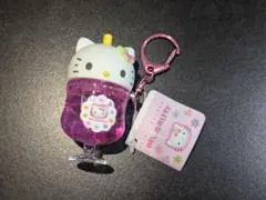 ハローキティ　カラフルソーダキーホルダー　チャーム　クリームソーダ