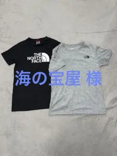 THE NORTH FACE Tシャツ 2枚セット、150、黒、グレー