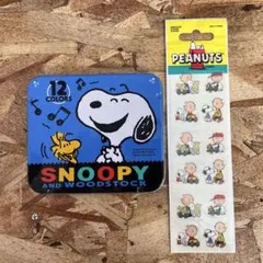 スヌーピー　ミニ色鉛筆　シールのサムネイル