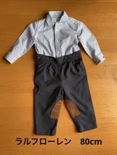 ラルフローレンフォーマルシャツ＆パンツ　80cm　 男の子 カバーオール スーツ