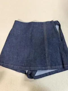 ZARA デニム ハイウエストショートズボンスカート