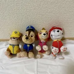 パウパトロール マスコット 4個セット ぬいぐるみ