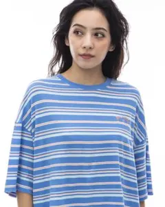 美品★BILLABONGクロップド丈 ボーダーTシャツBE01C-205