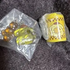 サンリオ ポムポムプリン なかよしドロップチャーム コインシリンダー 2点セット
