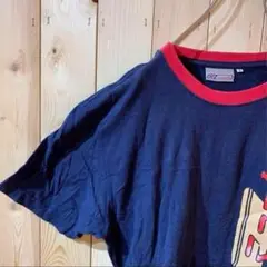 AE133 リーボック REEBOK プリントTシャツ ネイビー メンズ Ⅼ