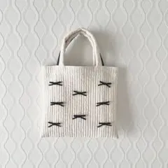 スクエアトート(ivory)ヌビバッグ／ヌビトートバッグ／韓国ヌビ