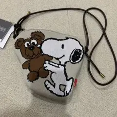新品未使用品　スヌーピー&ベア　 サコッシュ ベージュ