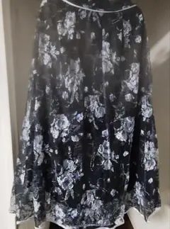 花柄 フレアチュルスカート