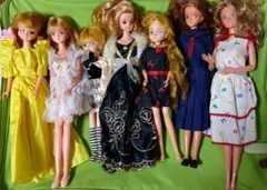 昭和レトロ リカちゃん ジェニー 人形7体＋着せ替え大量 当時物 まとめ売り