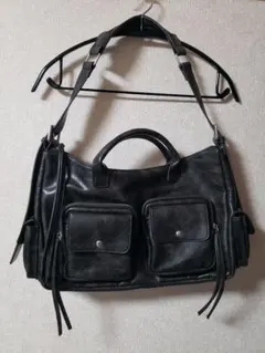 美品】ニールバレット バッファローレザーバッグ 黒 Neil Barrett