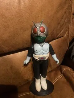 当時物 旧バンダイ 仮面ライダー 1本線 BANDAI 面取 マスク おたふく