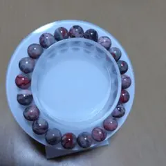 天然石 辰砂インクオーツ ブレスレット