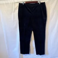 美品✨ TALBOTS 黒 カジュアルパンツ ベルベット風 ブラック ボトムス